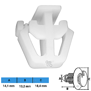 Grampo Presilha 14,1x13,2x18,4mm
