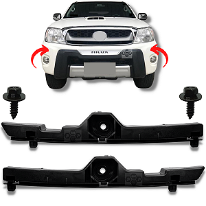 Par Suporte Guia Parachoque Dianteiro Toyota Hilux 2005/2012