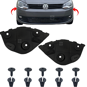 Par Guia Suporte Parachoque Dianteiro Volkswagen Crossfox 2010/2014