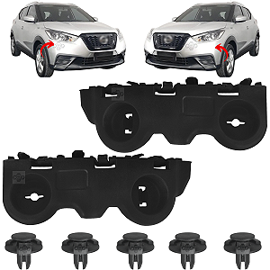 Par Guia Suporte Parachoque Dianteiro Nissan Kicks 2016/2021