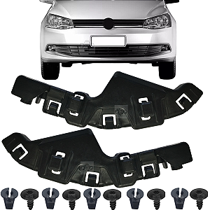 Par Guia Suporte Parachoque Dianteiro Volkswagen Voyage 2013/2019