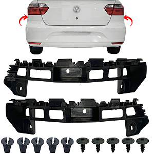 Par Guia Suporte Parachoque Traseiro Volkswagen Voyage 2013/2016