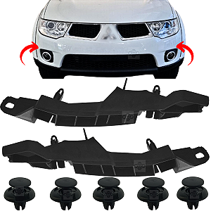 Par Guia Suporte Parachoque Dianteiro Mitsubishi L200 Triton 2008/2016