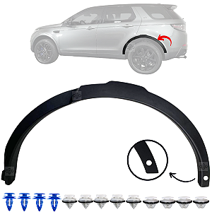 Moldura Paralama Traseiro C/Furo Para Discovery Sport 2015/2019 - Lado Esquerdo