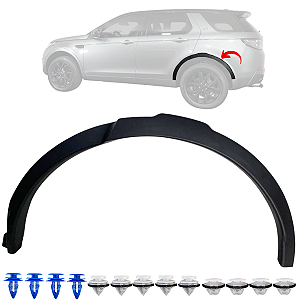 Moldura Paralama Traseiro S/Furo Para Discovery Sport 2015/2019 - Lado Esquerdo