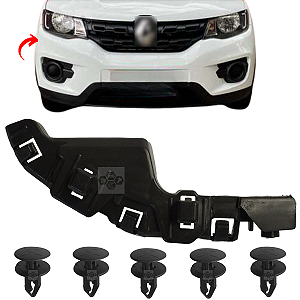 01 Guia Parachoque Suporte Dianteiro Renault Kwid 2017/2020 - Lado Direito