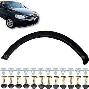01 Moldura Paralama Chevrolet GM Corsa Montana 2003/2012 - Lado Esquerdo