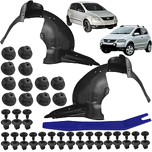 Par Capa Roda Parabarro Dianteiro Volkswagen Fox 2003/2009