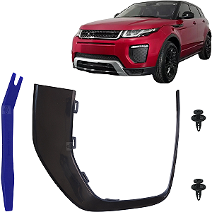 Moldura Aplique Friso Farol Milha P/ Land Rover Evoque 2016/2019