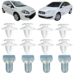 12 Grampo Presilha Grelha Churrasqueira Fiat Punto 2008/2017