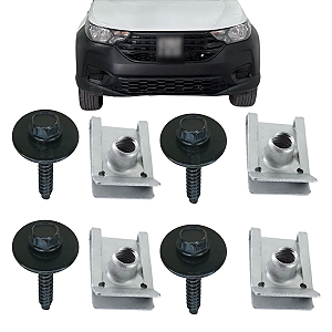 Kit 8 Parafuso Fixador Bucha Farol Strada 2021 2022 2023