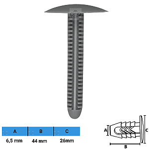 Grampo Presilha 6,5X44X26mm