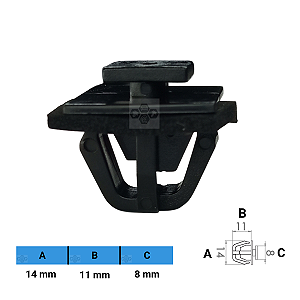 Grampo Presilha 14X11X8mm