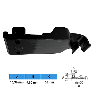 Grampo Presilha 15,36X9,90X66mm