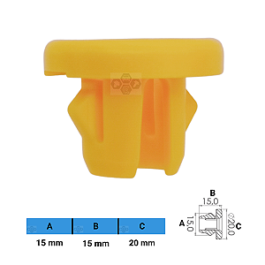 Grampo Presilha 15X15X20mm