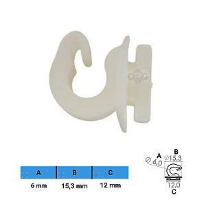 Grampo Presilha 6X15,3X12mm