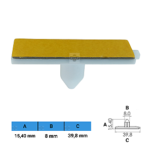 Grampo Presilha 15,40X8X39,8mm