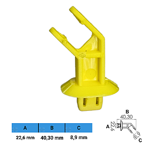 Grampo Presilha 22,6X40,30X8,9mm
