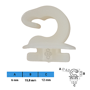 Grampo Presilha 6X15,8X12mm
