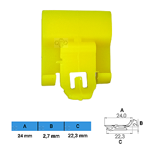 Grampo Presilha 24X2,7X22,3mm