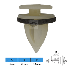 Grampo Presilha 10X20X15mm