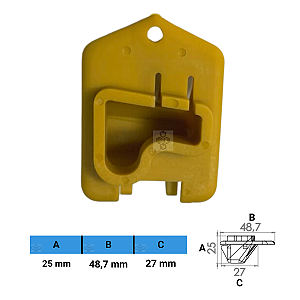 Grampo Presilha 25X48,7X27mm