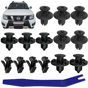 14 Grampo Presilha Grade Frontal Radiador Nissan Frontier 2008/2016