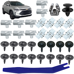 34 Grampo Presilha Parabarro Dianteiro Chevrolet GM Tracker 2020/2024