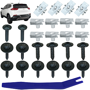 26 Grampo Presilha Parachoque Traseiro Chevolet GM Tracker 2020/2024