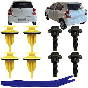 08 Grampo Presilha Spoiler Traseiro Toyota Etios 2012/2021