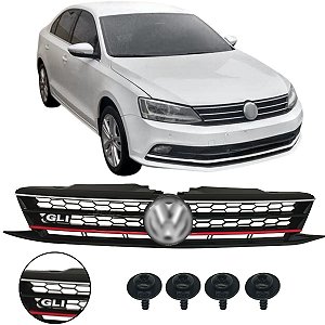 Grade Central Colmeia Parachoque Frontal Radiador Para Volkswagen Jetta 2015/2017