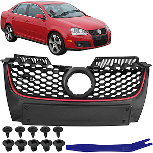 Grade Central Colmeia Parachoque Dianteiro Radiador Para Volkswagen Jetta 2005/2010
