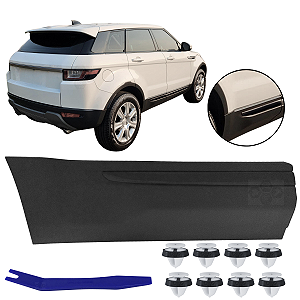 Moldura Inferior Friso Spoiler Porta Traseira Preto para Land Rover Evoque SE HSE 2016/2019