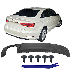 Spoiler Saia do Parachoque Traseiro Inferior Para Audi A3 2013/2016