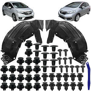 Parabarro Capa Roda Lameiro Dianteiro Para Honda Fit 2014/2021