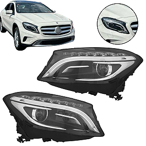 01 Farol Dianteiro Para Mercedes-Benz GLA 200 250 2015/2017