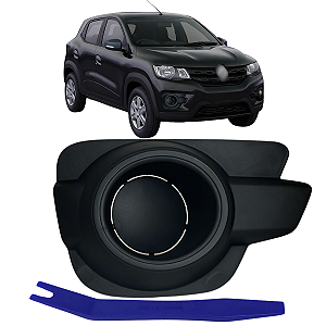 Par Moldura Farol Auxiliar Milha Kwid 2017 2018 2019 2020