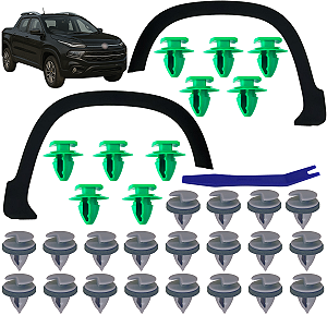 Alargador Paralama Dianteiro Fiat Toro 2016 2017 2018 2019 2020