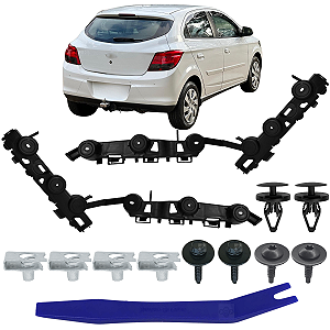 Par Suporte Guia Parachoque Traseiro Onix 2012 2013 2014 2015 2016