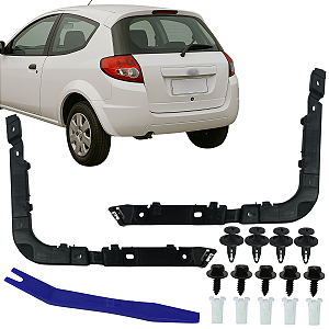 Par Suporte Guia Garra Parachoque Tras. Ka 2008 2009 2010 2011 2012 2013