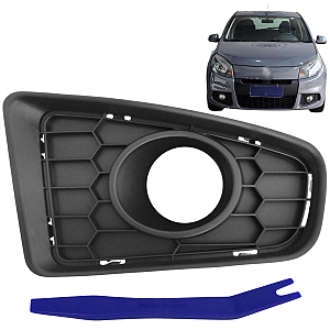 Moldura Grade Farol Milha Sandero 2011 2012 2013 2014