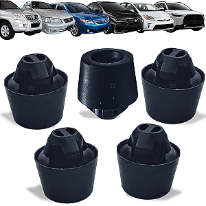 Kit 5 Batente Borracha Tampa Porta Camry 2001 2002 2003 2004