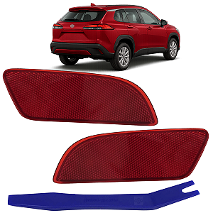 Refletor Lanterna Olho De Gato Traseiro Corolla Cross 2021 2022 2023 2024 2025