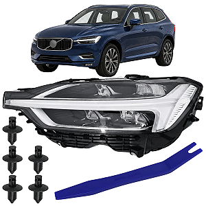 Farol Dianteiro Full Led P/ Xc60 2018 2019 2020 2021 Á 2025