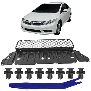 Grade Inferior Parachoque Dianteiro P/ Honda Civic 2012/2016