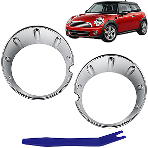 Copo Farol Milha Cromado P/ Mini Cooper Countryman/Cooper 2009/2013