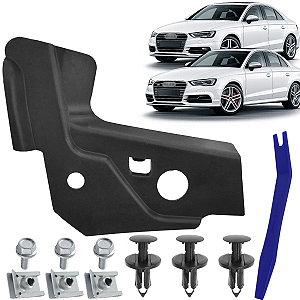 Suporte Guia Inferior Parachoque P/ Audi A3 S3 2013/2016