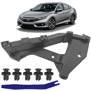 Suporte Bandeja Guia Farol Para Honda Civic 2017/2020