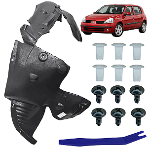 Parabarro Dianteiro Capa Roda Para Renault Clio 2003/2016