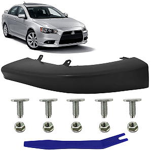 Spoiler Inferior Parachoque Dianteiro Lancer 2011 2012 2013